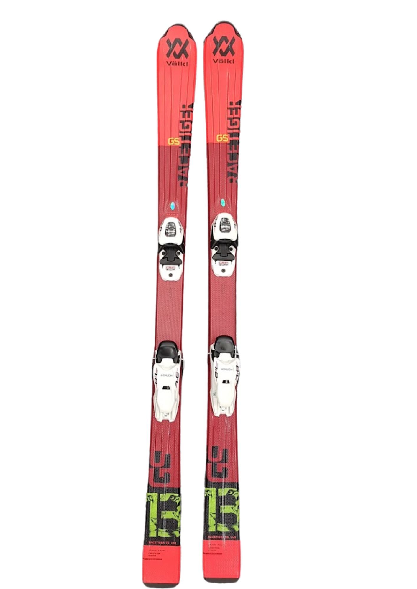 Ski Völkl Racetiger GS junior rot flach + Bindung 7,5 wht/blk